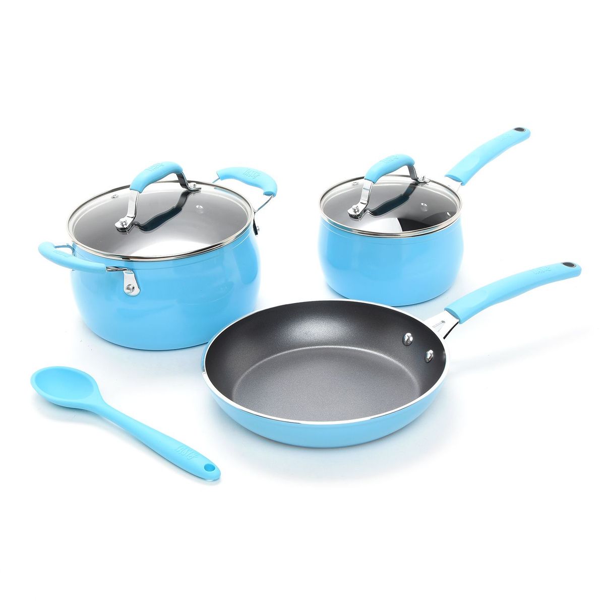 TASTY - Juego de Ollas Tasty Aluminio Antiadherente 6 Piezas