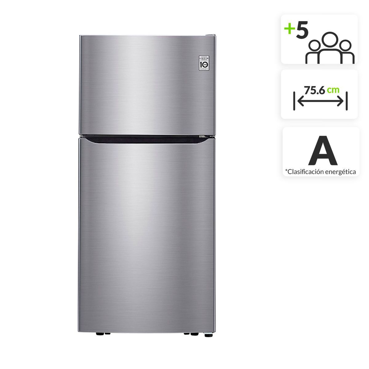 LG - Nevera LG Congelador Superior No Frost 553 lt LT57BPSX.ASTCCL