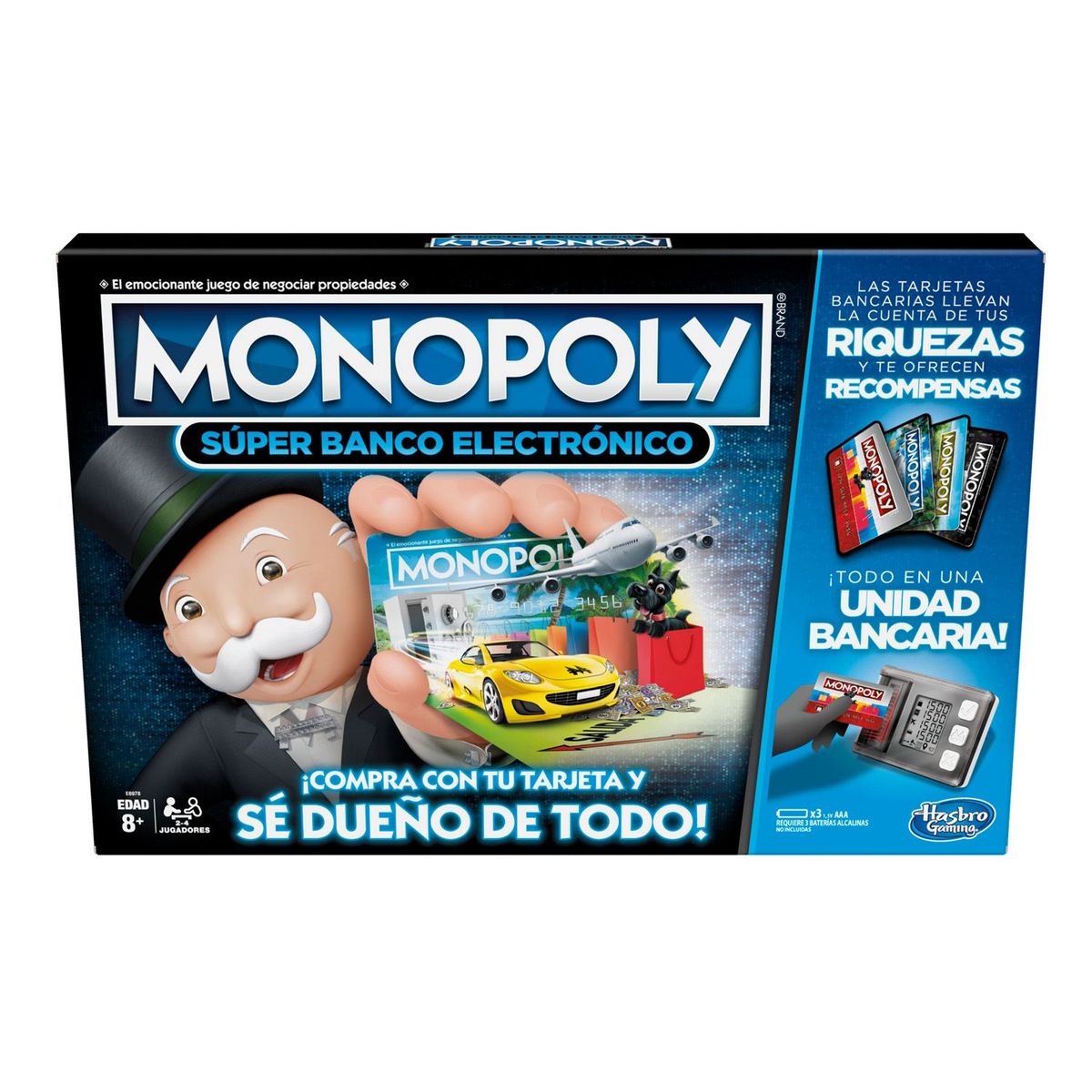 HASBRO - Juego de mesa Monopoly Súper banco eléctronico