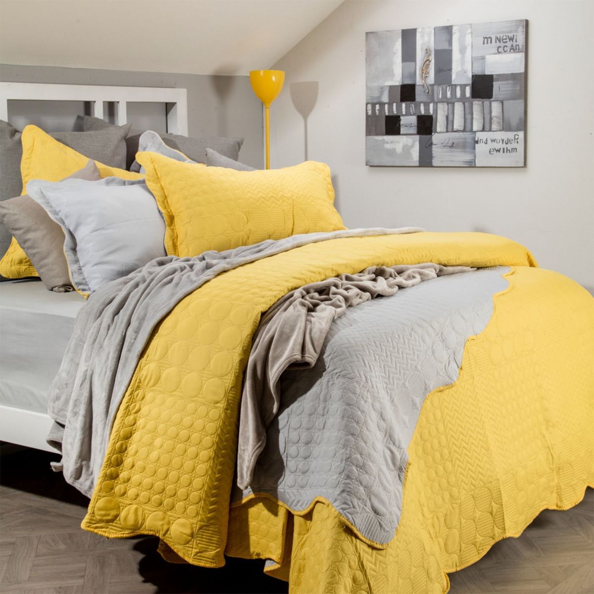 BRISSA - Cubrelecho Microfibra Bicolor