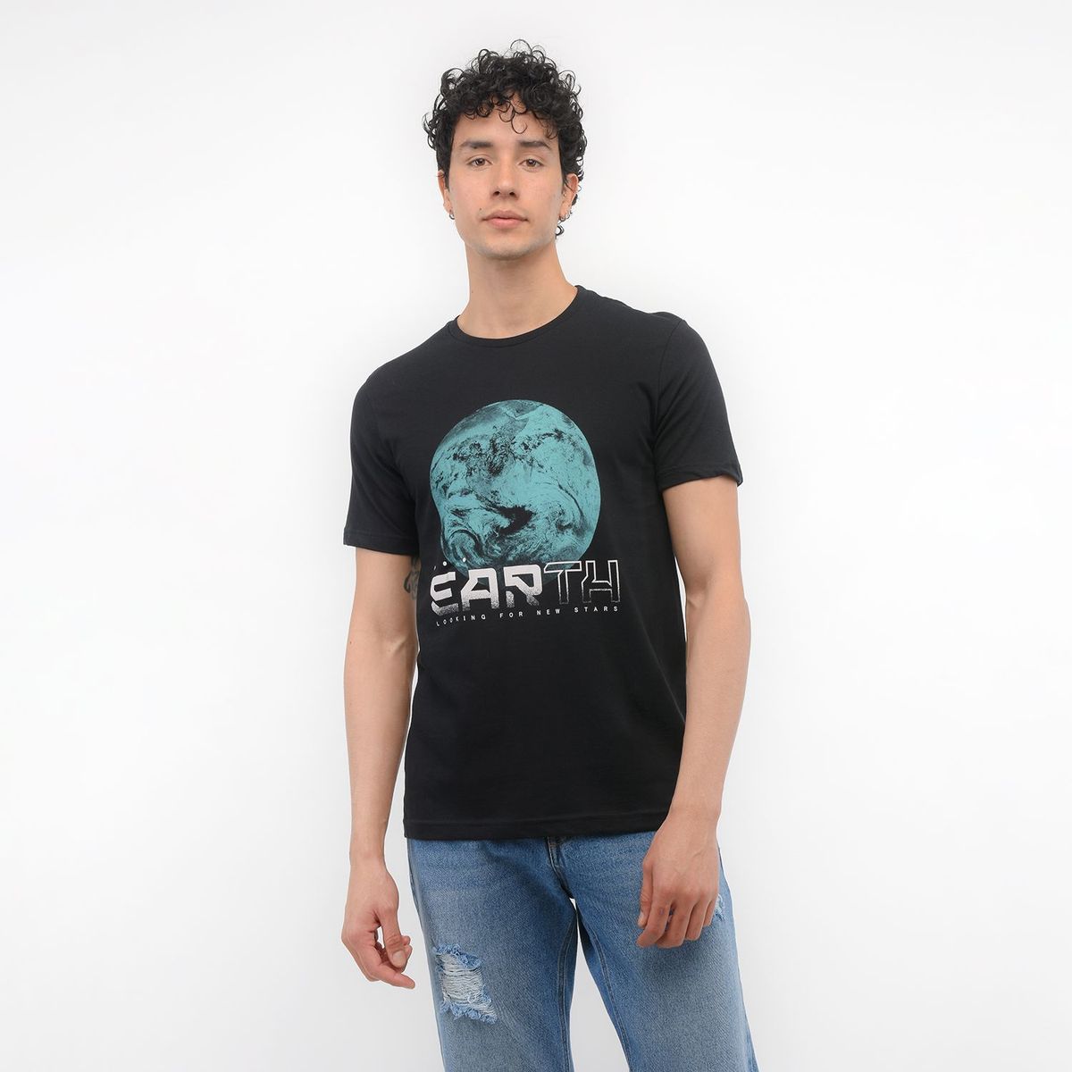 BEARCLIFF - Camiseta para Hombre Manga corta con Estampado Bearcliff