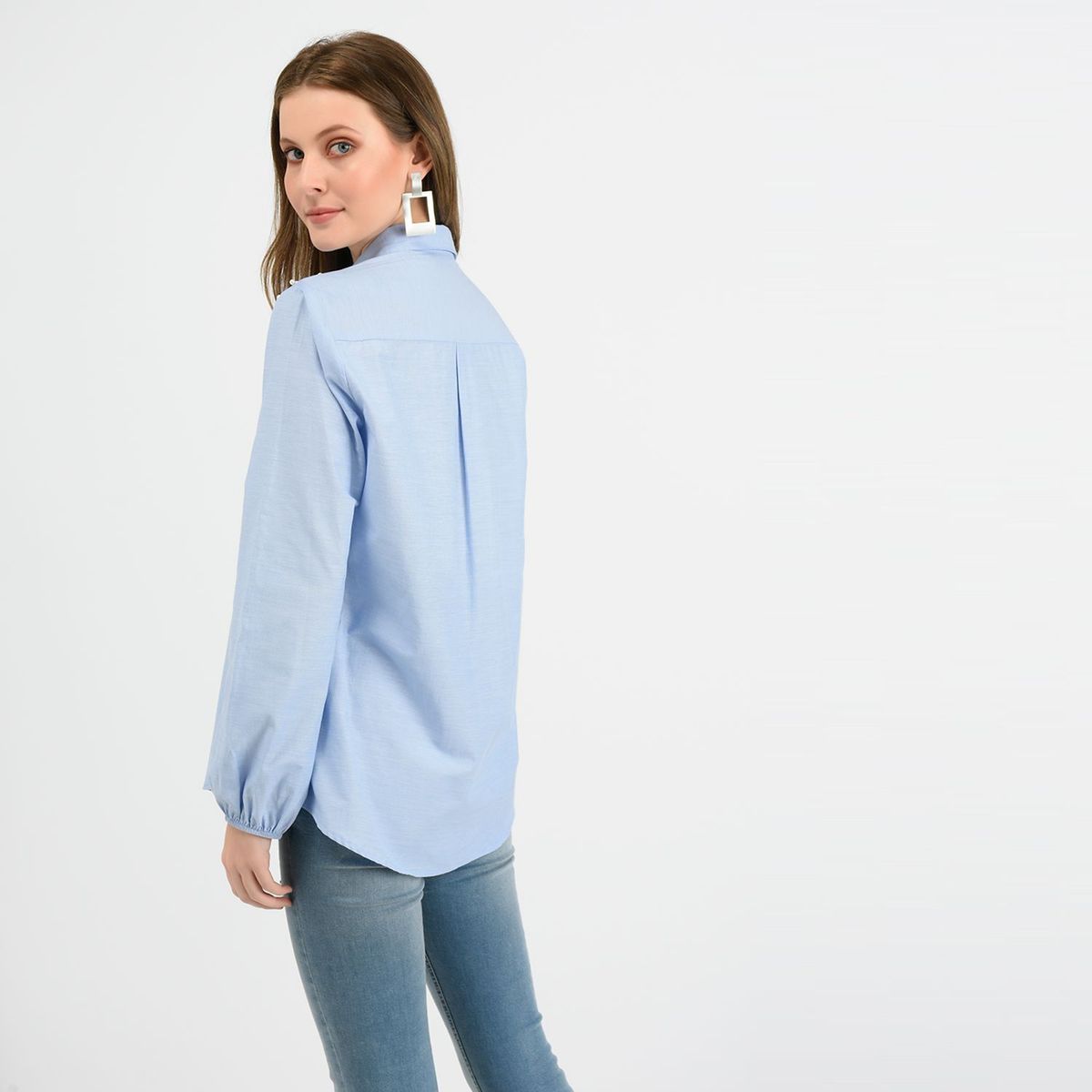 BASEMENT - Camisa Mujer Manga Larga Basement