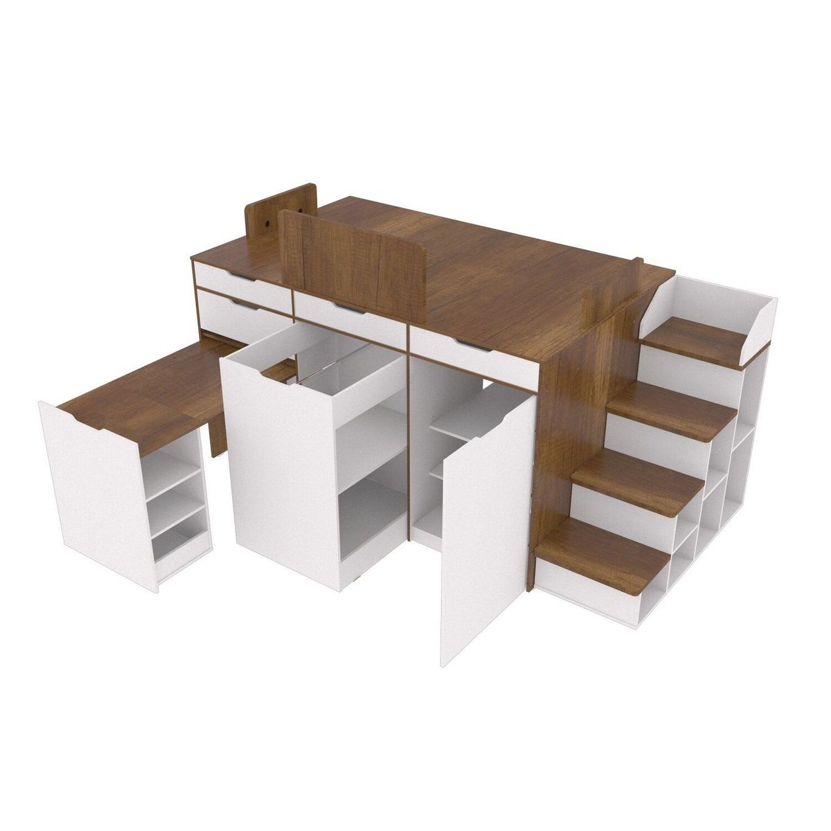 MADERKIT - Cama Semidoble Multifuncional M01290