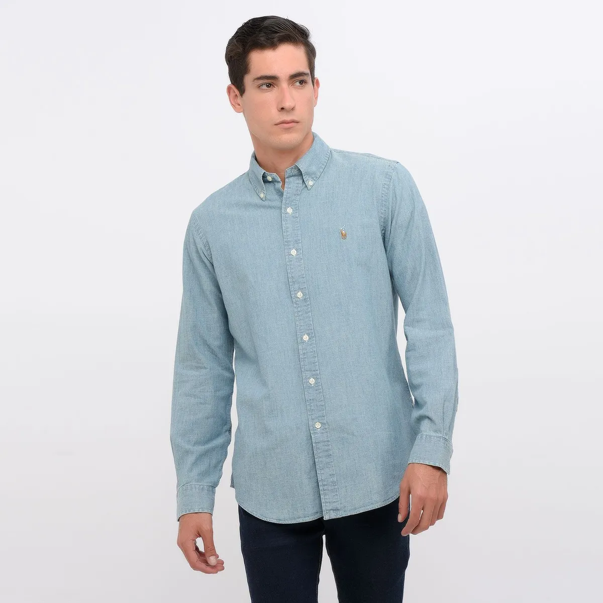 POLO RALPH LAUREN - Camisa de jean Hombre Manga larga Custom fit Polo Ralph Lauren