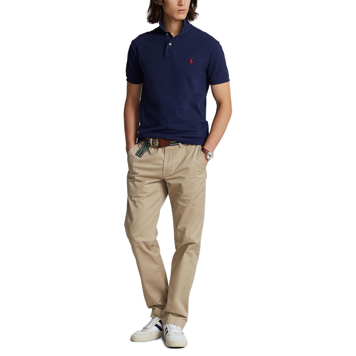 POLO RALPH LAUREN - Camiseta Polo Hombre Manga Corta Custom Slim Fit Polo Ralph Lauren