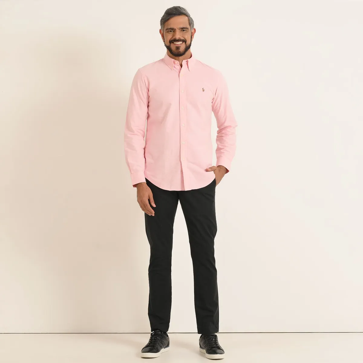 POLO RALPH LAUREN - Camisa Hombre de Rayas Manga larga de Algodón Custom Fit Polo Ralph Lauren