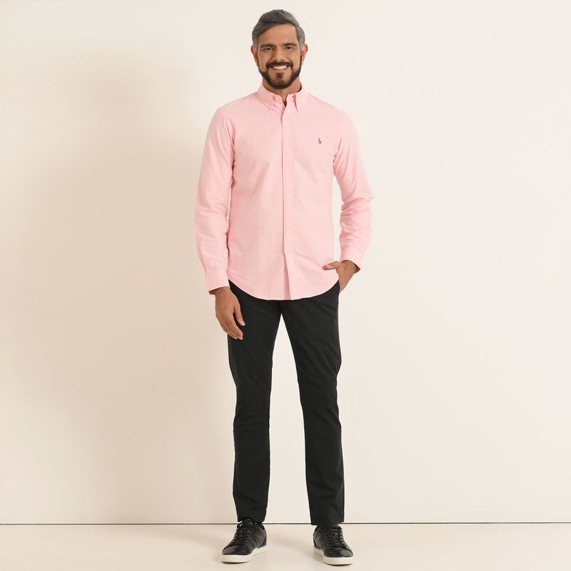 POLO RALPH LAUREN - Camisa Hombre de Rayas Manga larga de Algodón Custom Fit Polo Ralph Lauren