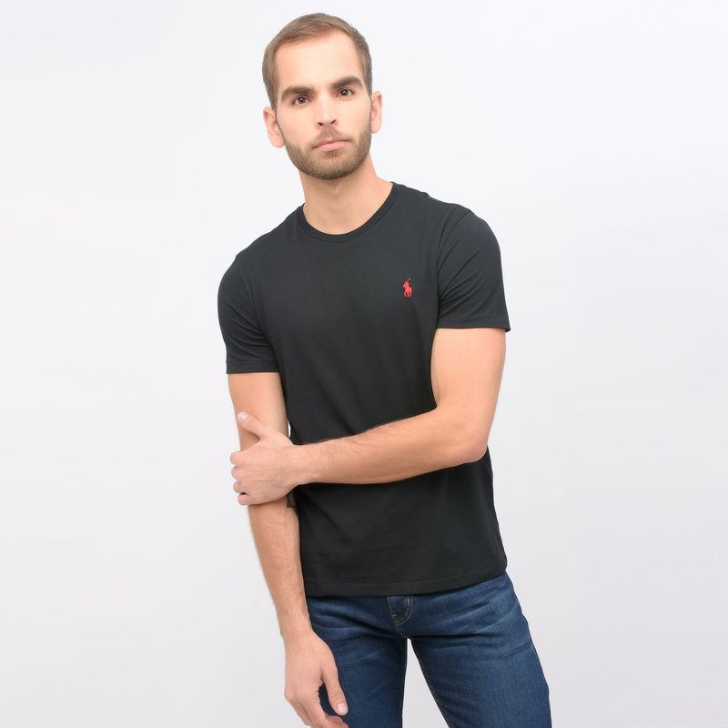 POLO RALPH LAUREN - Camiseta Hombre Manga corta de Algodón Custom Slim Fit Polo Ralph Lauren