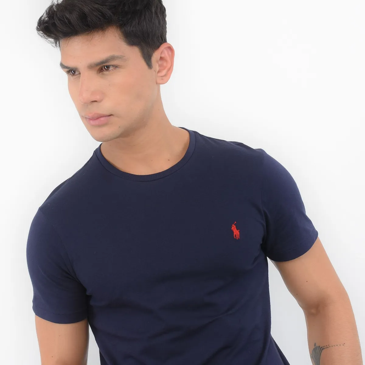 POLO RALPH LAUREN - Camiseta Hombre Manga corta de Algodón Custom Slim Fit Polo Ralph Lauren