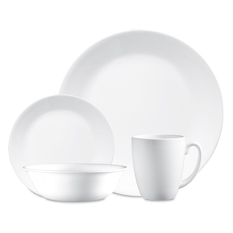 CORELLE - Juego de Vajilla Corelle 1 Puesto White