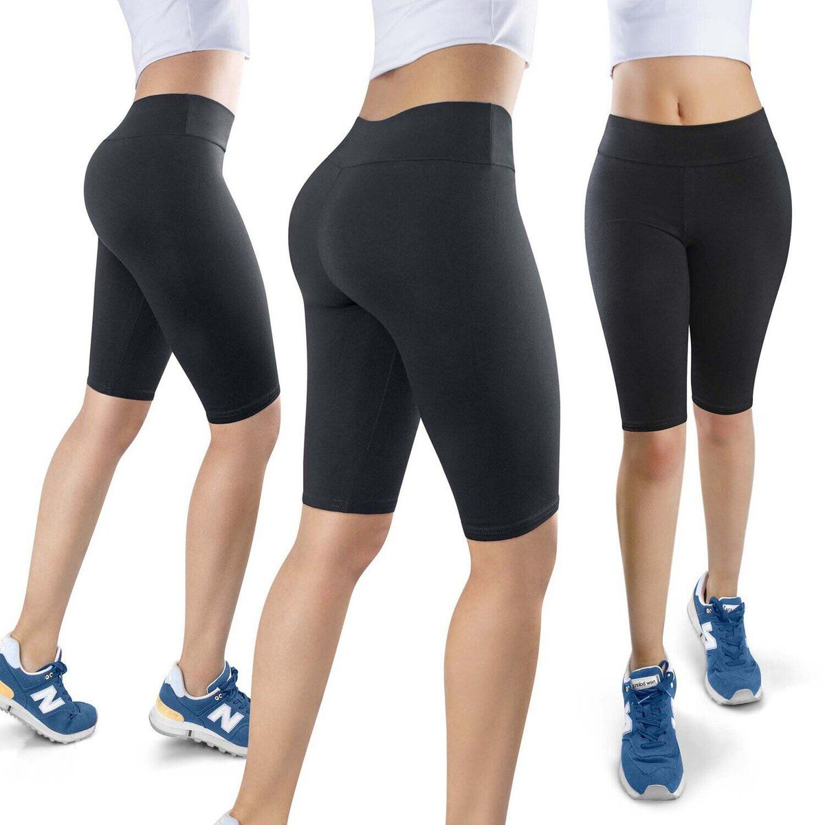  - Combo tres licras arriba de la rodilla mujer