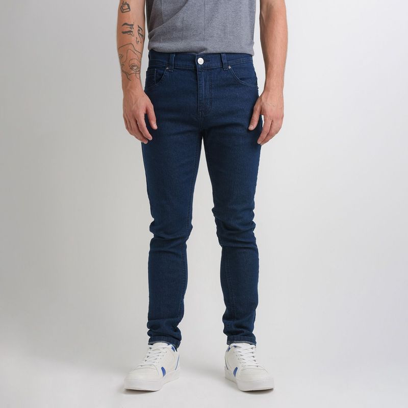 BEARCLIFF - Jean 5 Bolsillos Hombre Skinny de Algodón Bearcliff