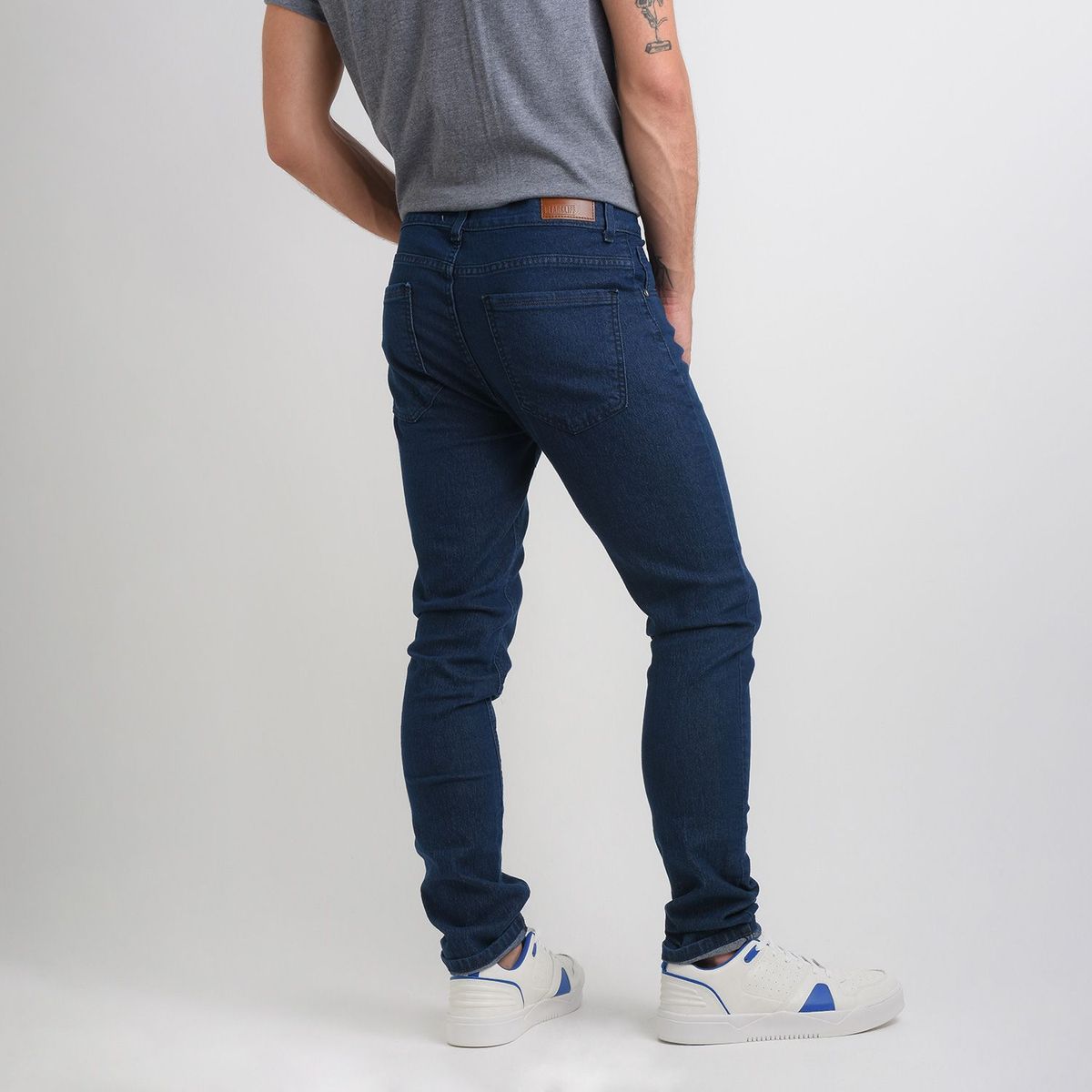 BEARCLIFF - Jean 5 Bolsillos Hombre Skinny de Algodón Largo 32 Bearcliff