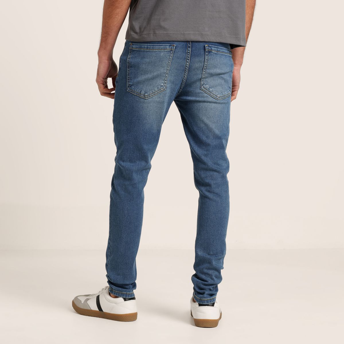 BEARCLIFF - Jean 5 Bolsillos Hombre Skinny de Algodón Largo 32 Bearcliff