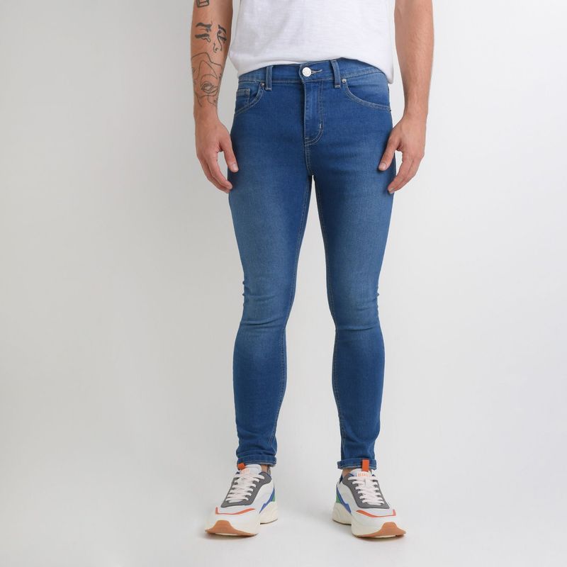 BEARCLIFF - Jean 5 Bolsillos Hombre Skinny de Algodón Bearcliff