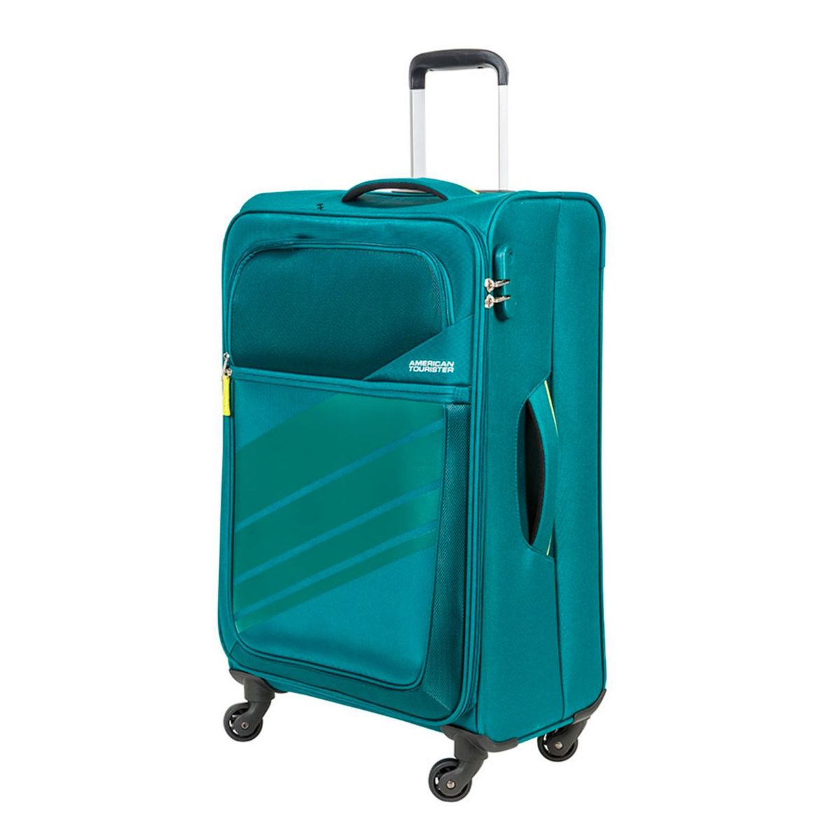 AMERICAN TOURISTER - Maleta de Viaje 18 Kilos American Tourister Blanda y Equipaje de Bodega. Maleta de viaje Mediana con Ruedas 360 y Candado con Combinación.
