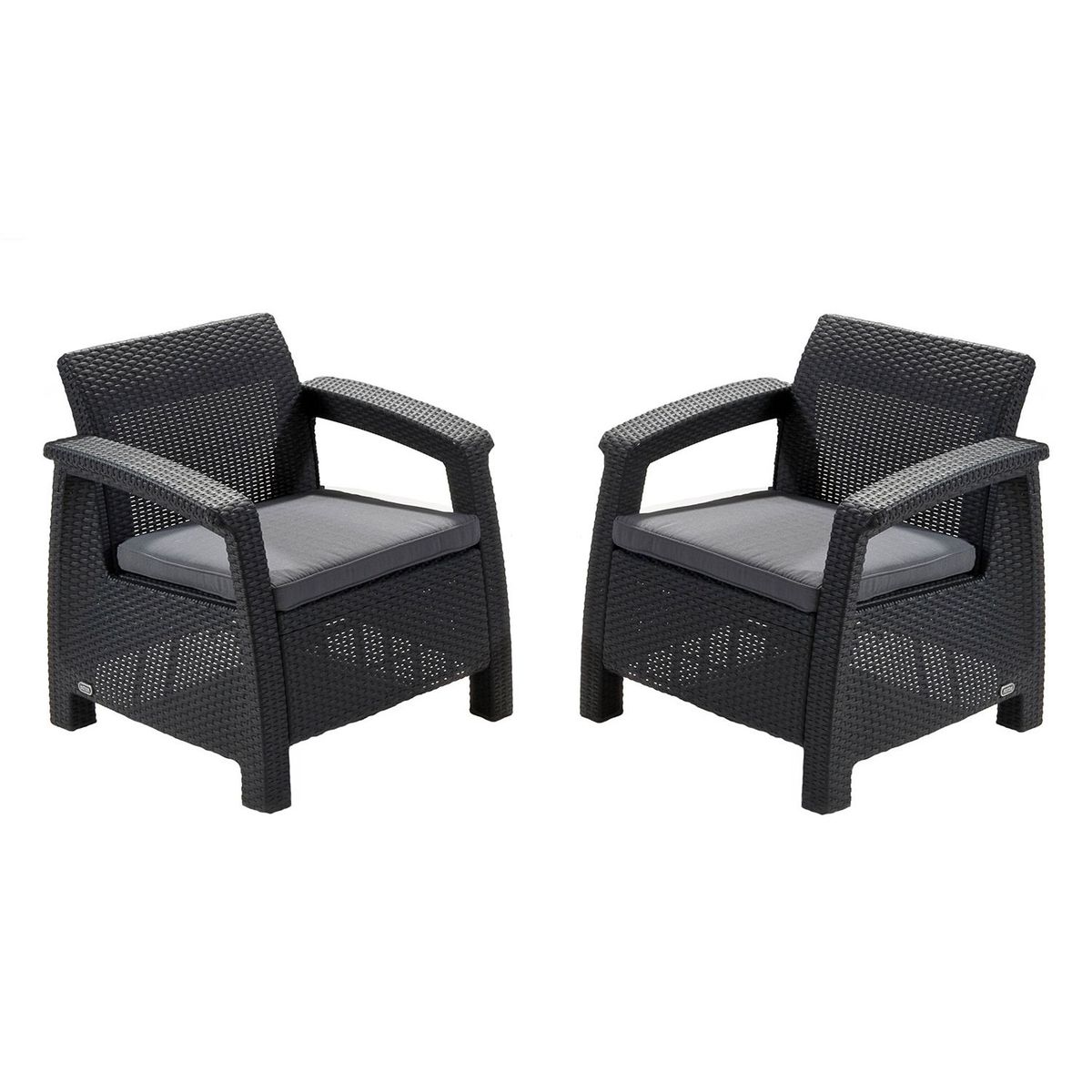 KETER - Juego de Sala de Terraza Rattán Plástico Corfu