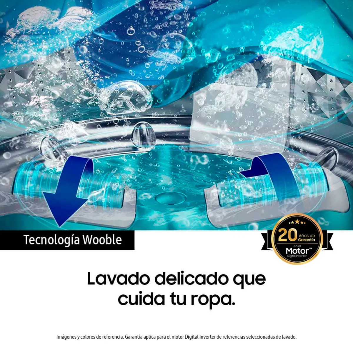 SAMSUNG - Lavadora Samsung Carga Superior 17 kg WA17T6260BV/CO