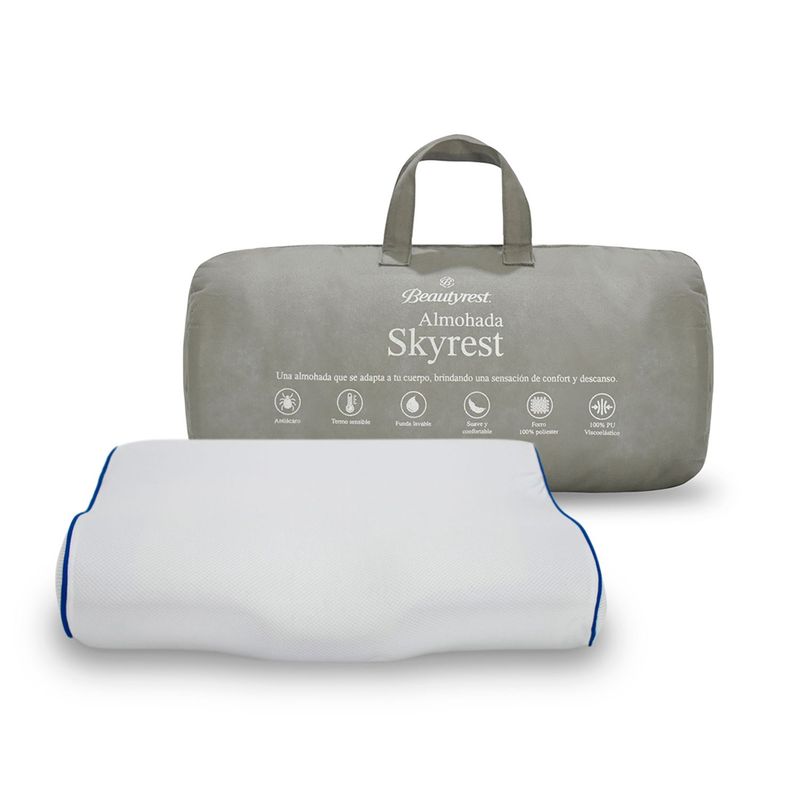 BEAUTYREST SIMMONS - Almohada de Microfibra, Firme 56 X 38 cm Beautyrest Skyrest