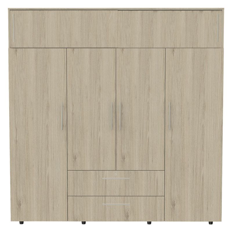 RTA MUEBLES - Closet Moderno en Aglomerado MDP 4 Puertas 2 Cajones 200 x 200 x 50 cm RTA Design  - Mueble