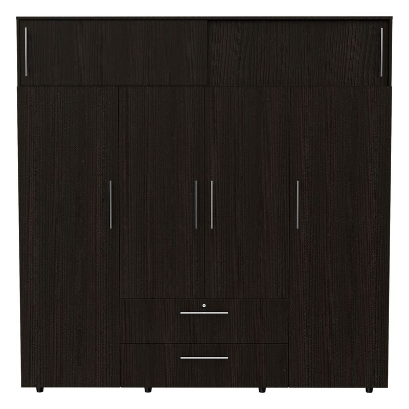 RTA MUEBLES - Closet Moderno en Aglomerado MDP 4 Puertas 2 Cajones 200 x 200 x 50 cm RTA Design  - Mueble
