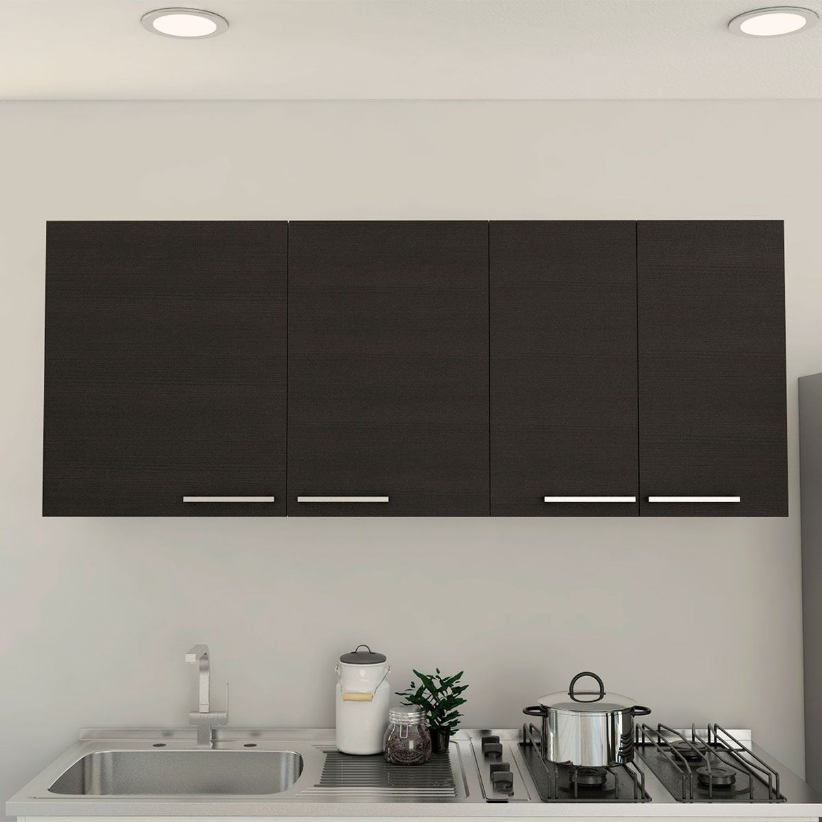 RTA MUEBLES - Gabinete Cocina 150 Cm Avon 1 Cajón Blanco/Caramel Rta Muebles - Mueble