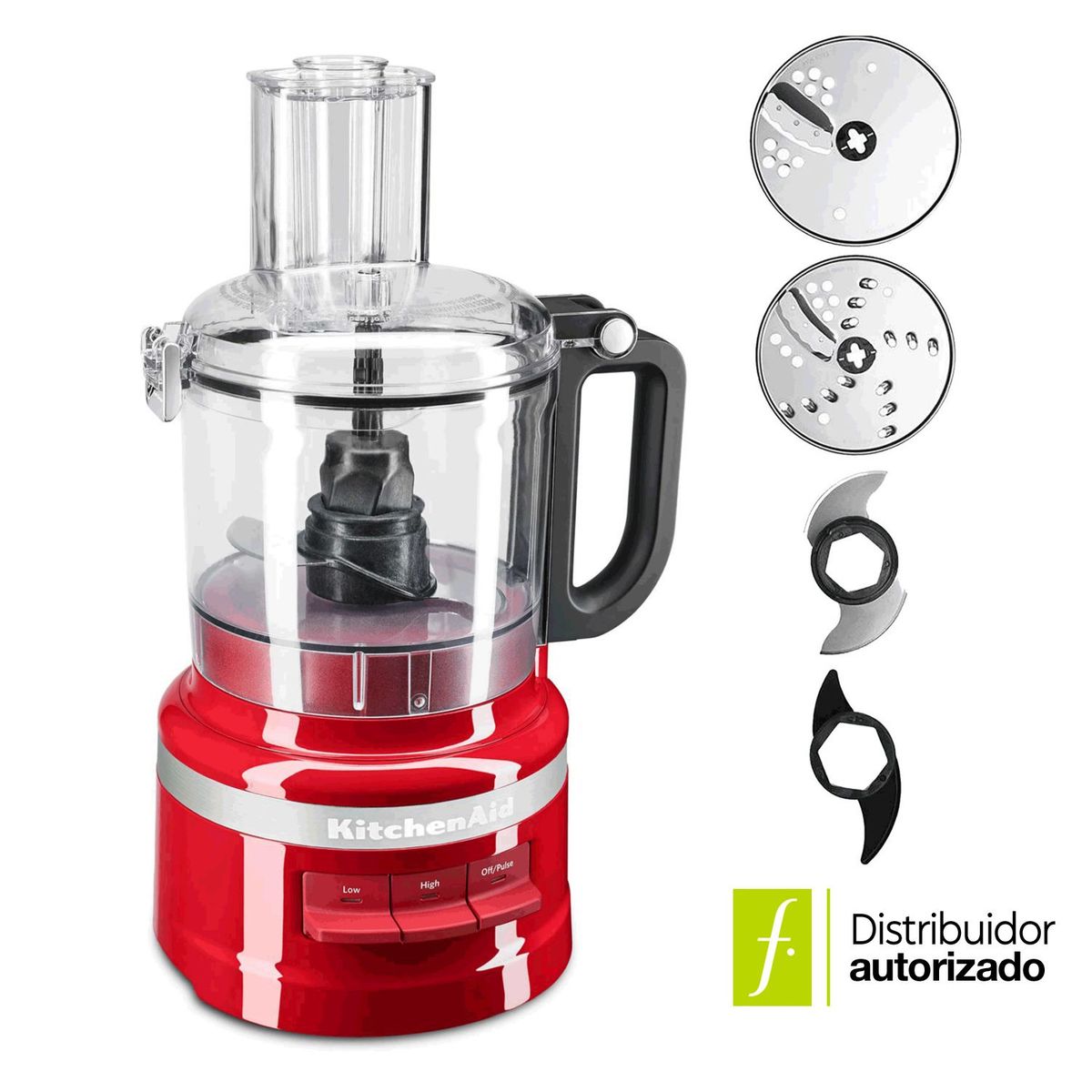 KITCHENAID - Procesador de Alimentos KitchenAid Plus 7 Tazas Negro Mate 250 W 3 Velocidades