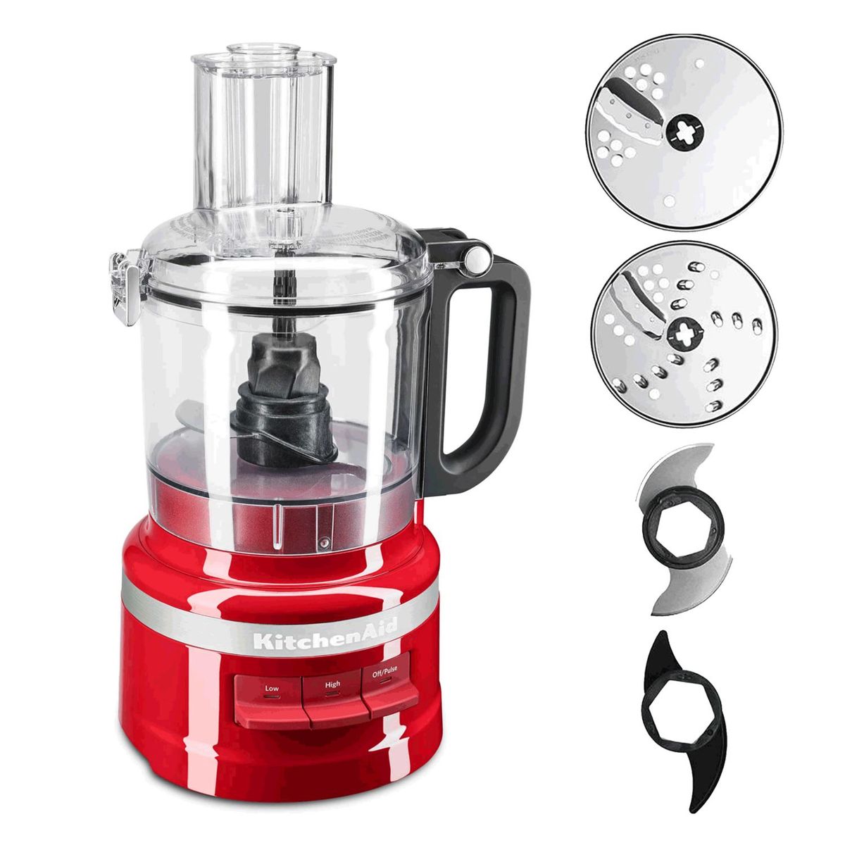KITCHENAID - Procesador de Alimentos KitchenAid Plus 7 Tazas Negro Mate 250 W 3 Velocidades
