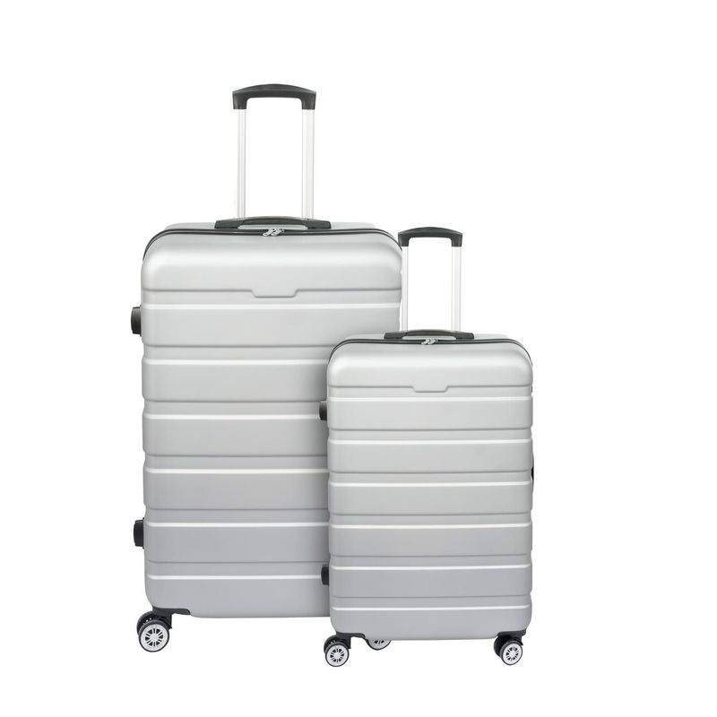  - Juego de 2 Maletas de Viaje Travel Elite Rígida Ruedas 360 y Candado de Combinación