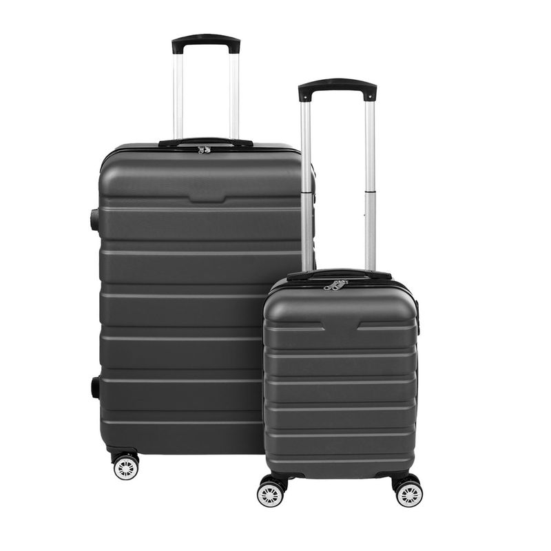  - Juego de 2 Maletas de Viaje Travel Elite Rígida Ruedas 360 y Candado de Combinación