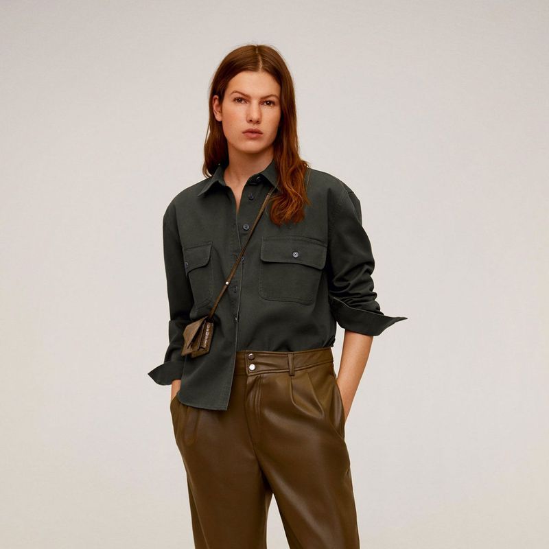 MANGO - Camisa Mujer Manga Larga MANGO