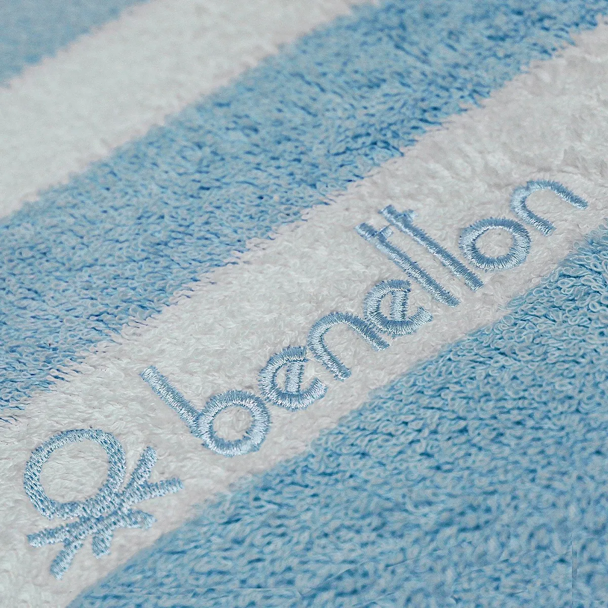 BENETTON - Toalla de Playa 450 g Rayas Bnt 78 x 160 cm