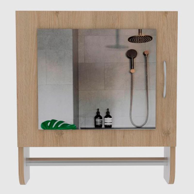 RTA MUEBLES - Gabinete de Baño Moderno en Aglomerado MDP con Espejo 50 x 45 x 16 cm RTA Design  - Mueble