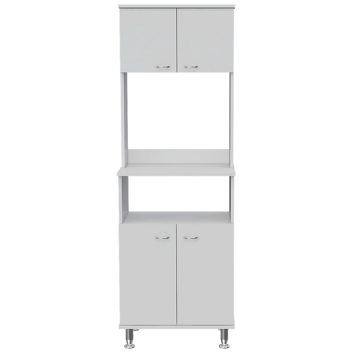 RTA MUEBLES - Mueble Auxiliar de Cocina para Microondas Moderna Fenix en Aglomerado  54 x 160 x 35 cm RTA Muebles 