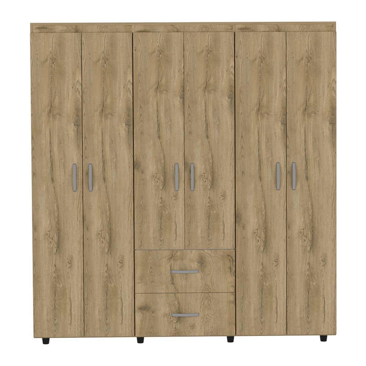 RTA MUEBLES - Closet Moderno en Aglomerado MDP 6 Puertas 2 Cajones 180 x 170 x 50 cm RTA Design  - Mueble