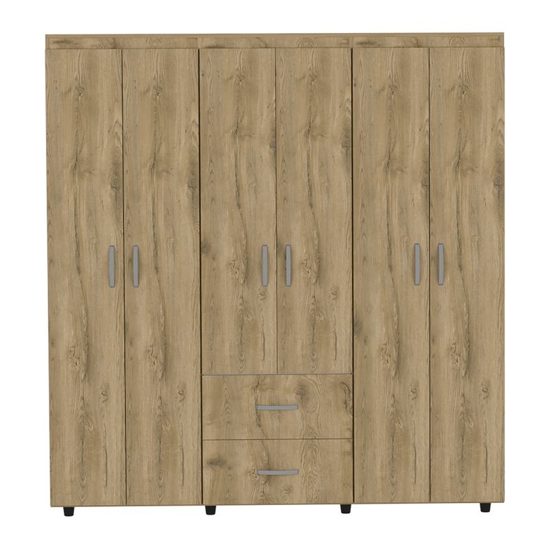 RTA MUEBLES - Closet Moderno en Aglomerado MDP 6 Puertas 2 Cajones 180 x 170 x 50 cm RTA Design  - Mueble