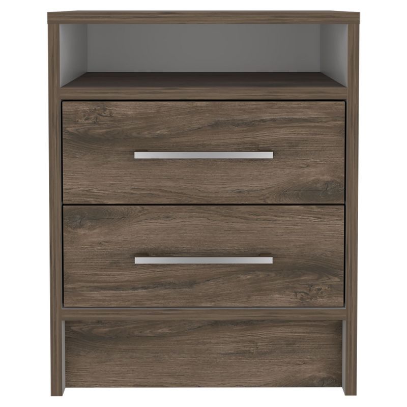 RTA MUEBLES - Mesa de Noche Moderna de 2 Cajones 51 x 40 x 376 cm RTA Muebles