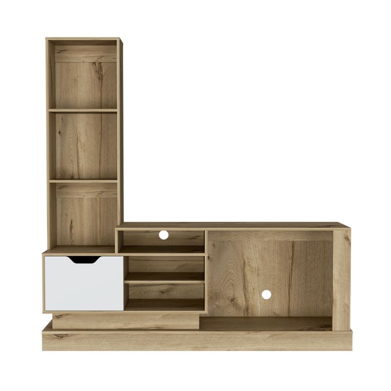 RTA MUEBLES - Centro de Entretenimiento de 177.7 x 81.4 x 43.1 cm, Mueble de TV Moderno para Televisor de 55 Pulgadas, RTA Muebles