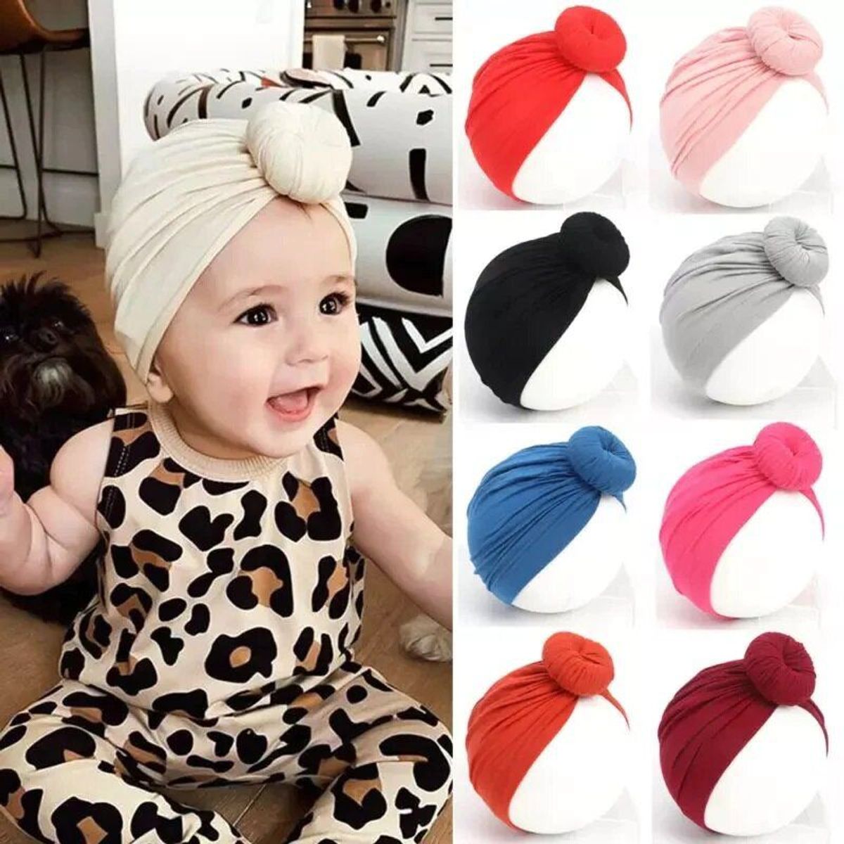 GENERICO - Turbante Gorro Para Niña Bebe