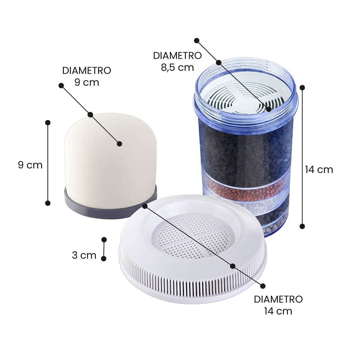 CHEF MASTER - Purificador Agua Chef Master + Kit De 3 Repuestos