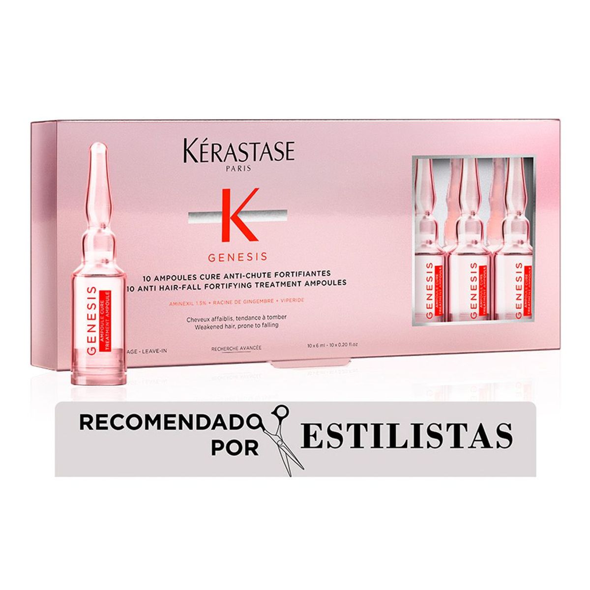 KERASTASE - Ampolla Capilar Kerastase Genesis Control de caída 6 ml