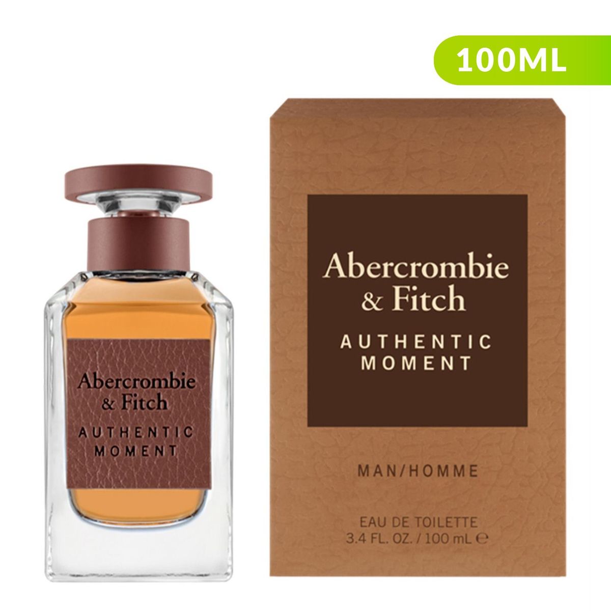ABERCROMBIE & FITCH - Perfume Hombre Abercrombie Authentic Moment 100 ml Eau de Toilette
