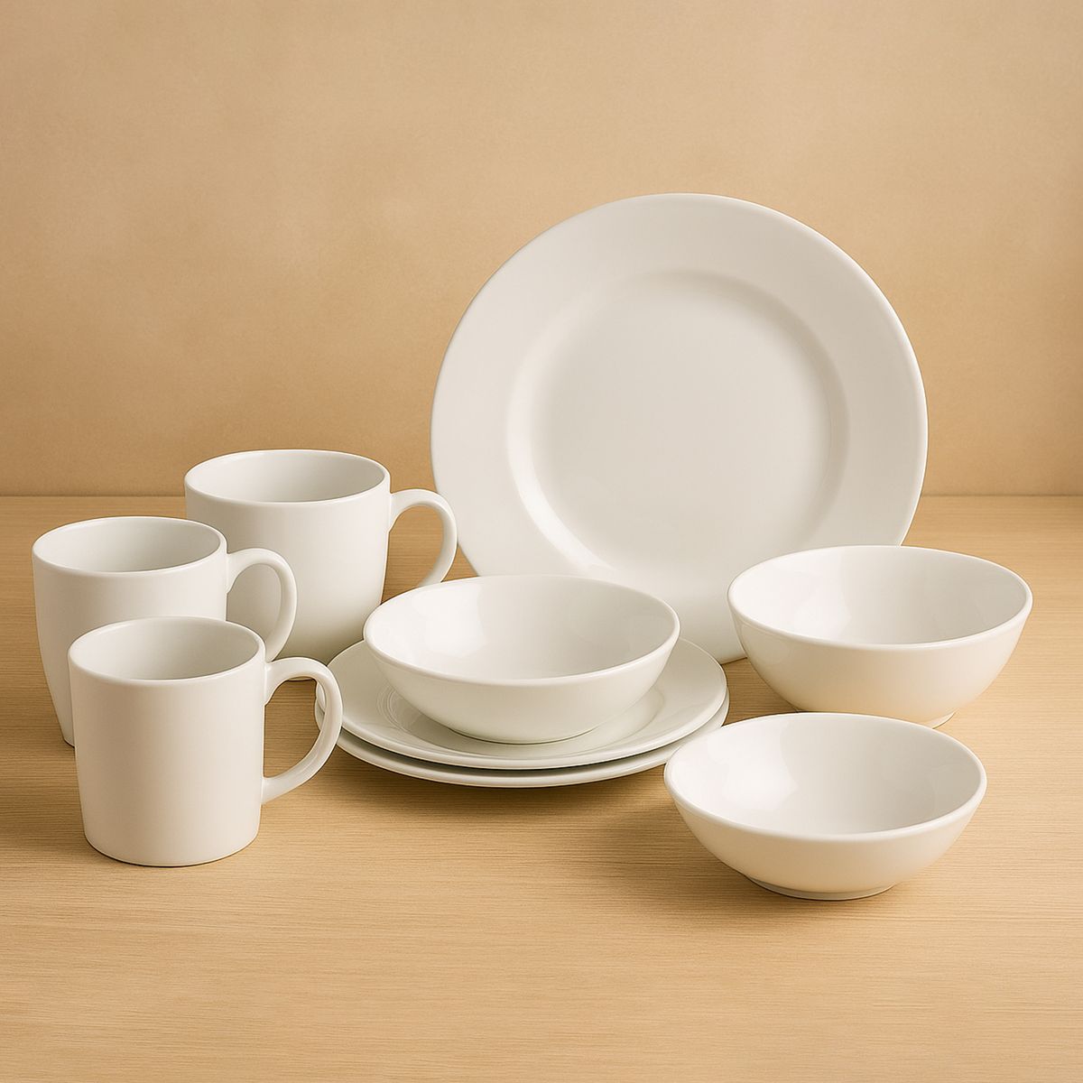 CORELLE - Vajilla Corelle: Vitrelle Blanca 4 puestos 16 piezas