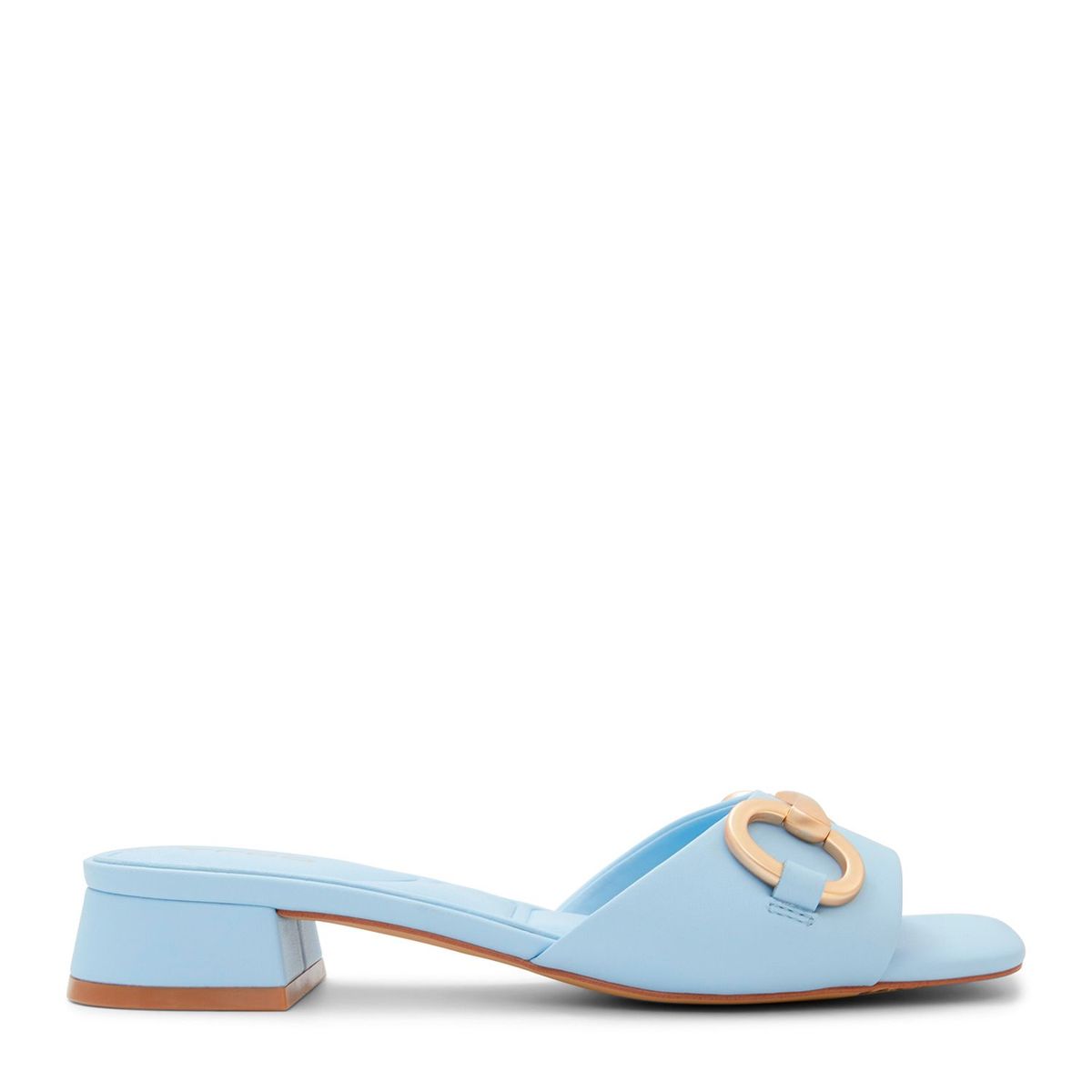 ALDO - Sandalias para Mujer con tacón grueso y bajo. Sandalias Aldo azul de moda para mujer
