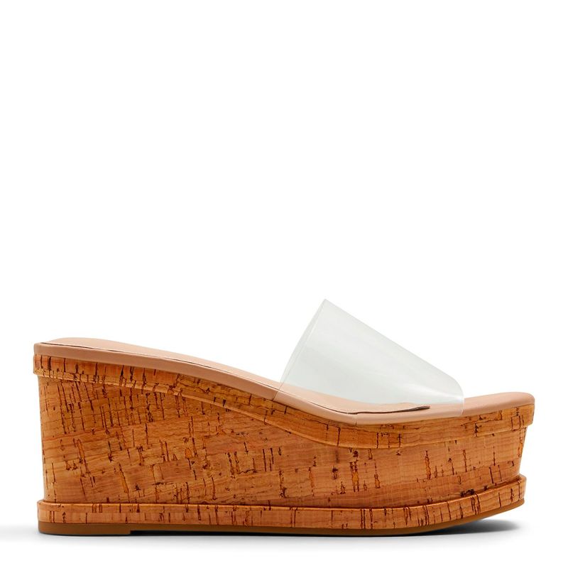 ALDO - Sandalias para Mujer con plataforma gruesa. Sandalias Aldo transparentes de moda para mujer