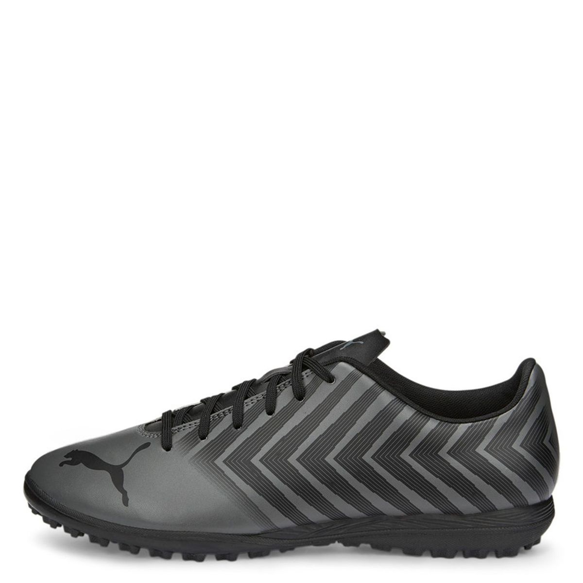 PUMA - Guayos Puma Para Cancha Sintetica - Zapatilla De Fútbol Con Suela De Torretines, Color Negro De Hombre Con Cordones