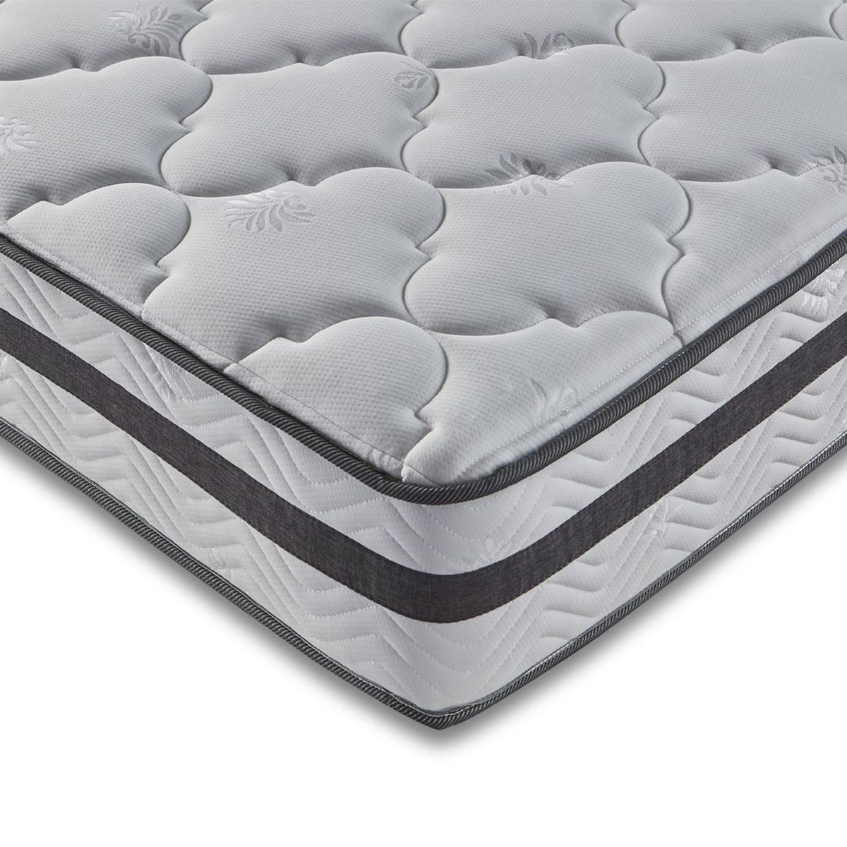 COLCHONES EVERFOAM - Colchón Queen Resortes Everfoam Natural 160 x 190 cm Colchones Everfoam