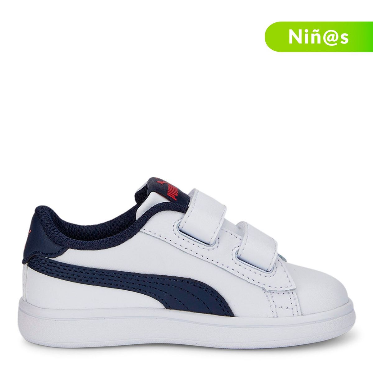 PUMA - Tenis Puma Smash V2 L para Niño Velcro