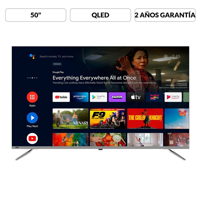 JVC - Televisor JVC | 50 pulgadas QLED 4K HDR | LT-50KD727