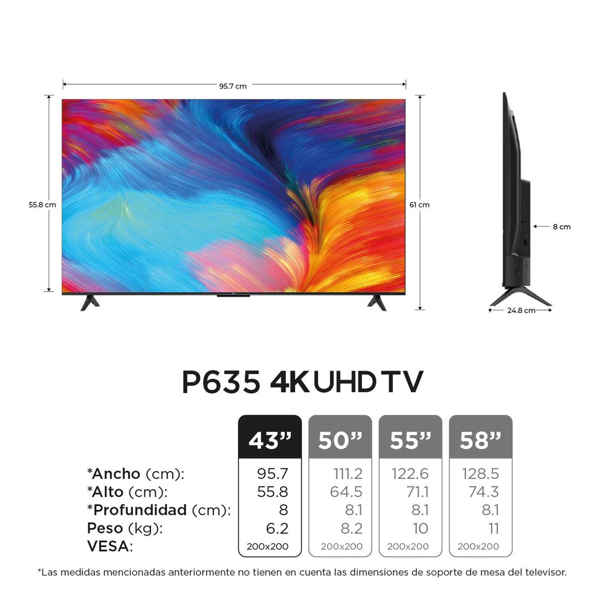 TCL - Televisor TCL 43 Pulgadas LED 4K Ultra HD Smart TV